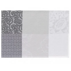 Set de table enduit Fleurs de Kyoto Brume, Le Jacquard Français