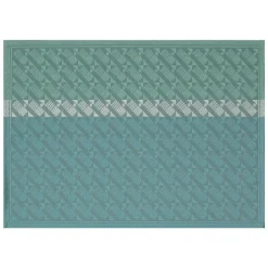 Set de table enduit Veine Graphique Emeraude, Le Jacquard Français