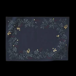 Set de table Lueur d'Hiver Bleu Ardoise, Sylvie Thiriez