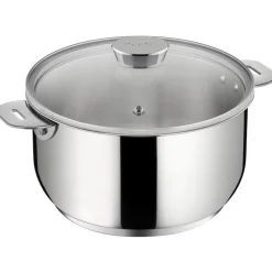Série de 3 casseroles avec couvercles et poignée Salvaspazio+, Lagostina