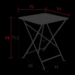 Table Bistro 71x71 cm, Fermob