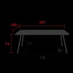 Table Luxembourg  207 x 100 cm , Fermob