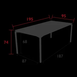Table 195x95 cm Calvi, Fermob