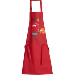 Tablier de cuisine Shadoks "Plus ça rate" rouge,Winkler