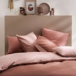 Taie d'oreiller Bons jours rose doré, Essix