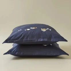 Taie d'oreiller Percale Au Cœur de La Vallée Pierre Bleue, Sylvie Thiriez