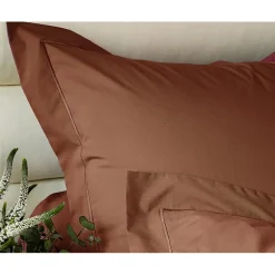 Taie d'oreiller Percale Vexin Terracotta, Anne de Solène