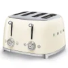 Toaster 4 tranches Années 50 Crème, SMEG