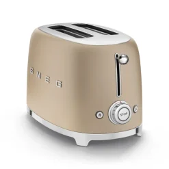 Toaster 2 tranches Années 50 Doré Mat, SMEG