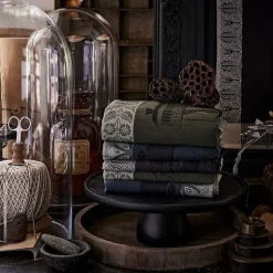 Torchon Curiosités Minérales Charbon, Le Jacquard Français