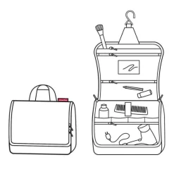 Trousse de toilette à suspendre XL Noir, Reisenthel