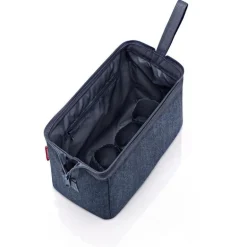 Trousse de toilette Travelcosmetic Herringbone Dark Blue, Reisenthel