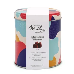 Truffes fantaisie au chocolat noir et aux éclats de caramel au beurre salé, Chocolat Mathez