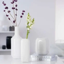 Vase Blanc Milano 27cm, Léonardo