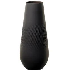 Vase Manufacture Collier Noir Carré haut, Villeroy & Boch