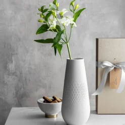 Vase Manufacture Collier Blanc Carré haut, Villeroy & Boch